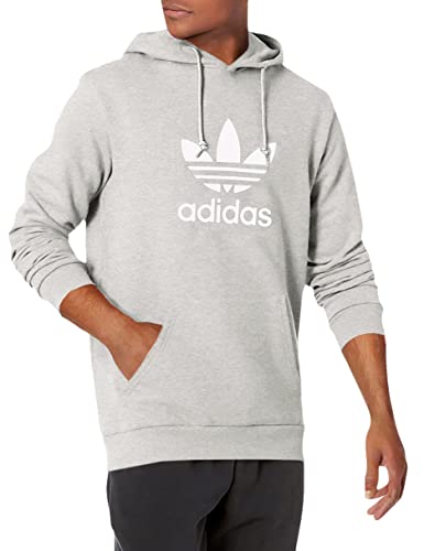 adidas Originals Herren Trefoil Hoodie Sweatshirt, Medium Grau meliert, X-Large von adidas Originals