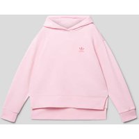 adidas Originals Hoodie mit Label-Details in Pink, Größe 146 von adidas Originals