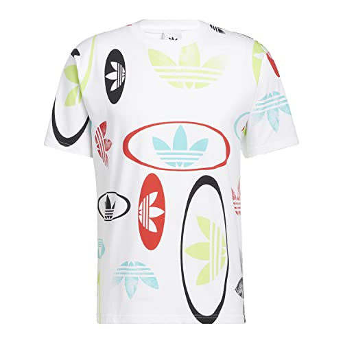 adidas Originals Komplett bedrucktes T-Shirt, Weiß/mehrfarbig, XX-Large von adidas Originals