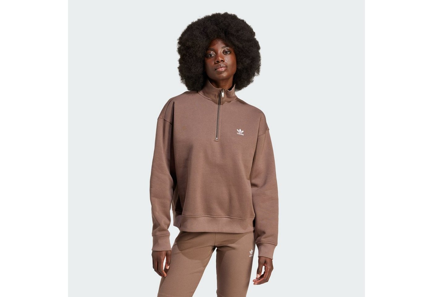 adidas Originals Sweatshirt ESSENTIALS 1/2 ZIP SWEATSHIRT von adidas Originals