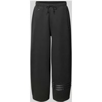 adidas Originals Loose Fit Sweatpants aus Baumwoll-Mix mit Logo-Stitching in Black, Größe L von adidas Originals