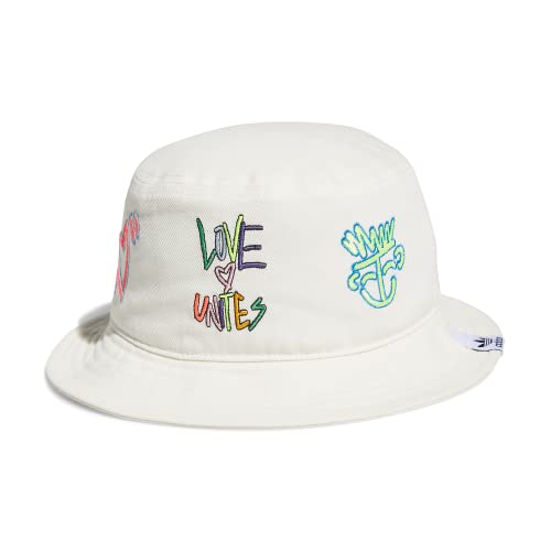 adidas Originals Love Unites Bucket Hat, Off White/Pride, One Size von adidas Originals