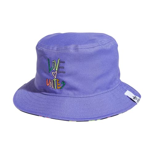 adidas Originals Love Unites Reversible Bucket Hat, Black/Purple/Pride, One Size von adidas Originals