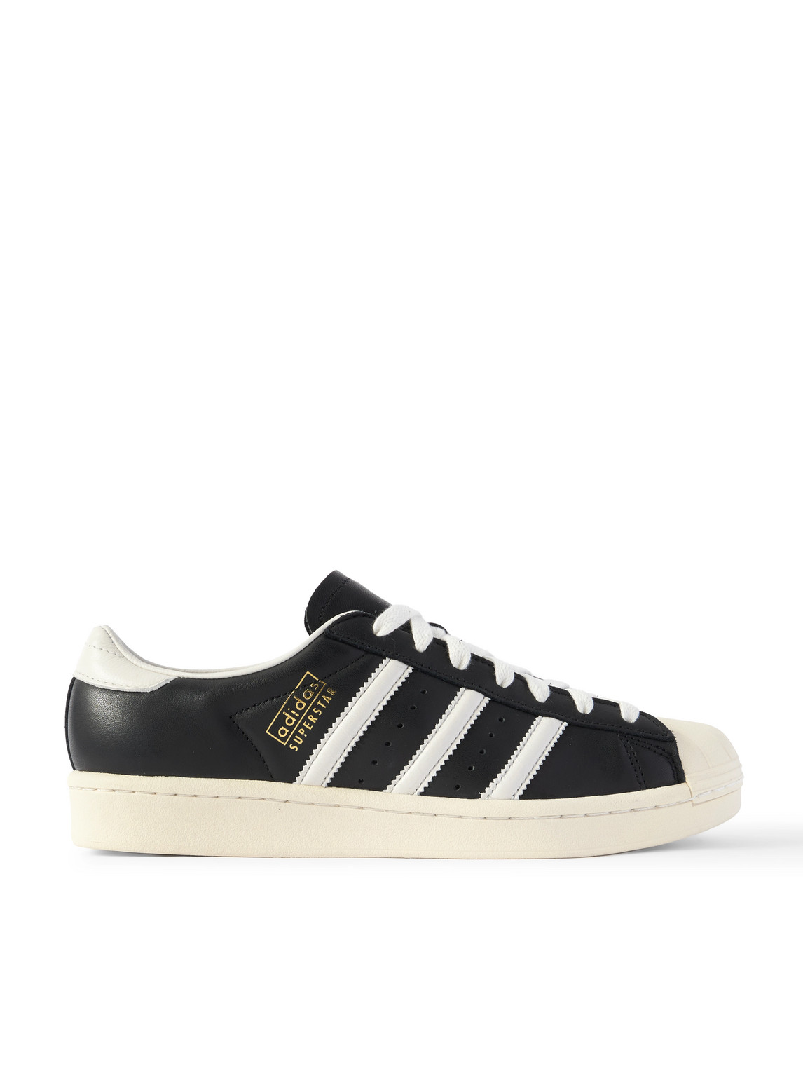 adidas Originals - Made in Germany Superstar Vintage Striped Leather Sneakers - Men - Black - UK 6 von adidas Originals