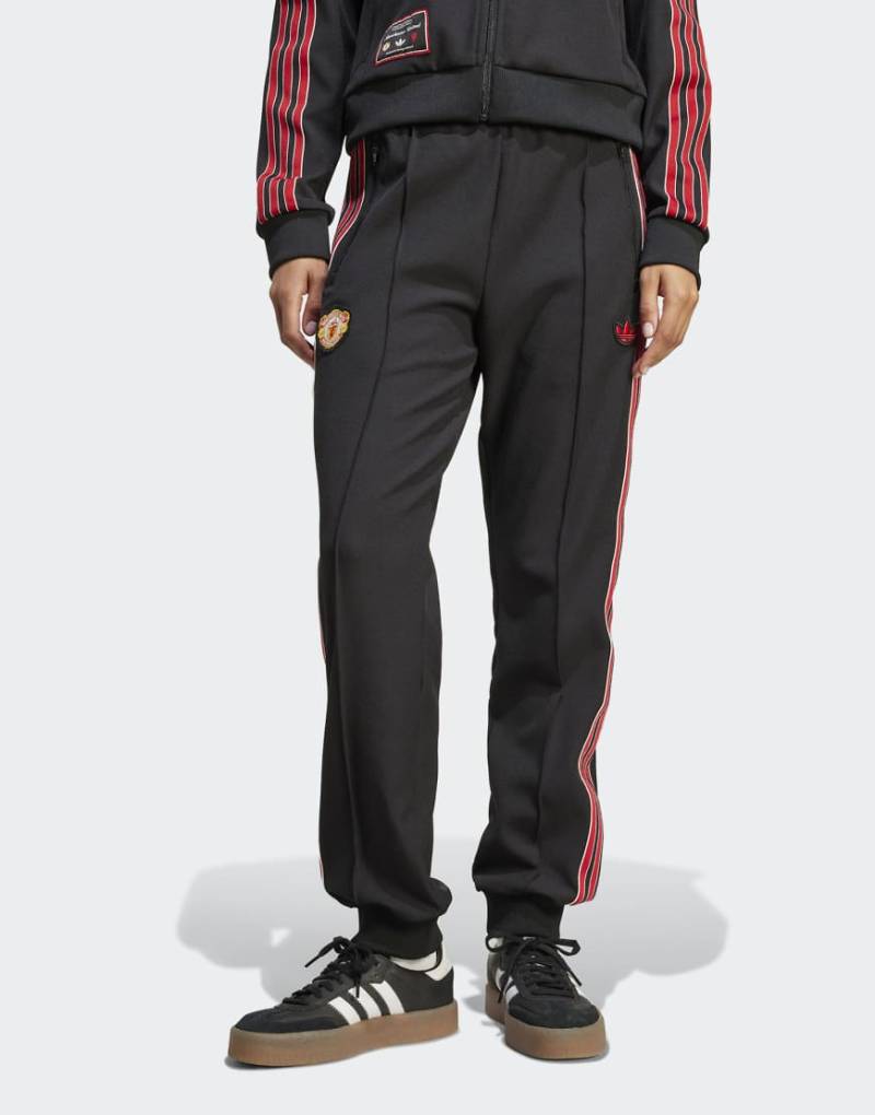 adidas Originals - Manchester United Terrace Icons - Trainingshose in Schwarz von adidas Originals