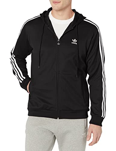 adidas Originals Men's Adicolor Classics Adi Hooded Full Zip, Black, Small von adidas Originals