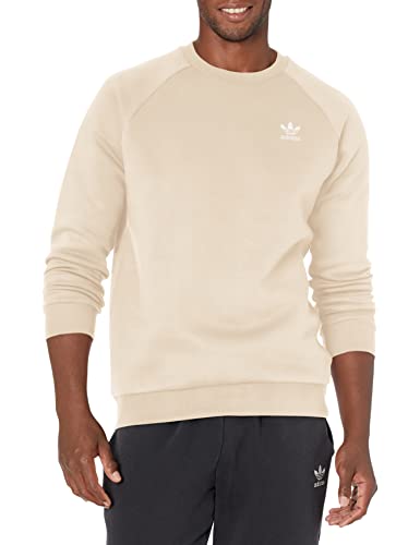 adidas Originals Men's Adicolor Essentials Trefoil Crewneck Sweatshirt, Wonder White, Small von adidas Originals