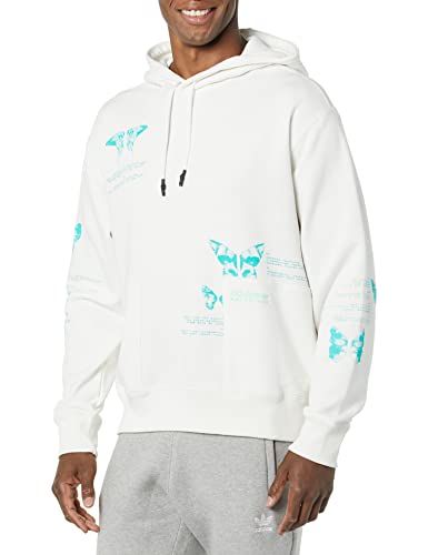 adidas Originals Men's Adventure Boston Marathon Butterfly Hoodie, Cloud White, Large von adidas Originals