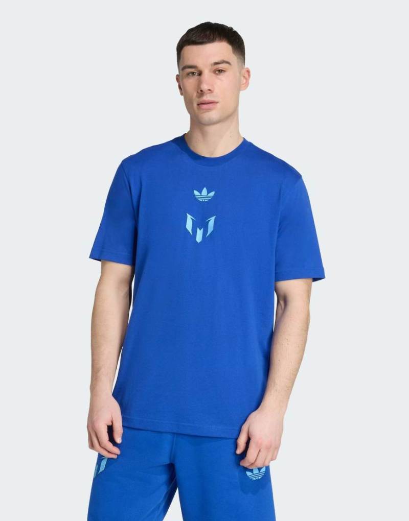 adidas Originals - Messi - T-Shirt in Royalblau von adidas Originals
