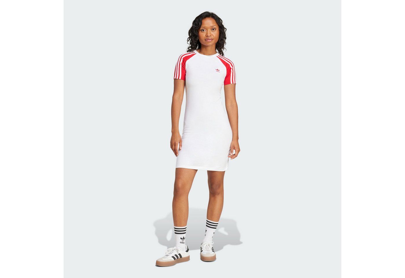 adidas Originals Midikleid ADICOLOR 3-STREIFEN RAGLAN SHORT SLEEVE KLEID (1-tlg) von adidas Originals