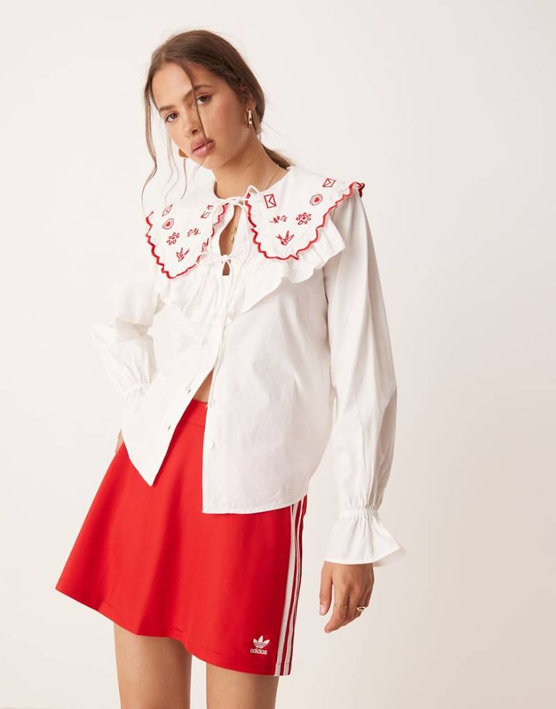 adidas Originals - Minirock in Rot mit den drei Streifen von adidas Originals