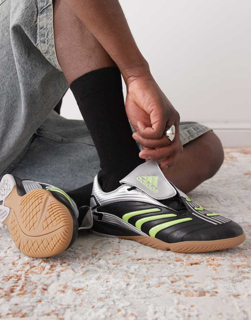 adidas Originals - Predator Sala - Sneaker in Schwarz und Grün von adidas Originals