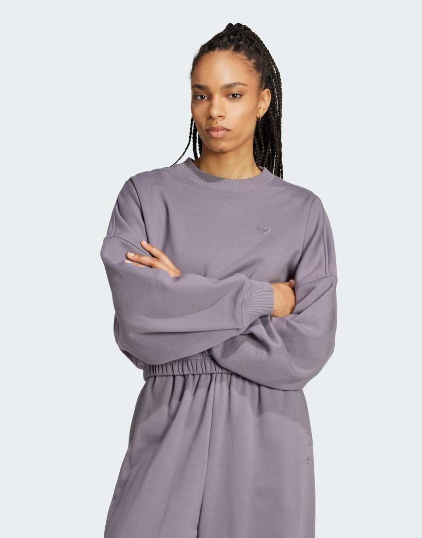 adidas Originals - Premium Essentials - Oversize-Sweatshirt in Grau adidas Originals - Premium Essentials - Oversize-Sweatshirt in Grau von adidas Originals