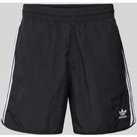 adidas Originals Regular Fit Shorts mit Label-Stitching Modell 'FBIRD' in Black, Größe XL von adidas Originals