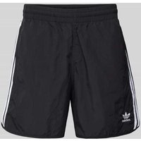 adidas Originals Regular Fit Shorts mit Label-Stitching Modell 'FBIRD' in Black, Größe XS von adidas Originals