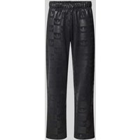 adidas Originals Regular Fit Sweatpants mit Allover-Logo-Print Modell 'Reg' in Black, Größe XS von adidas Originals