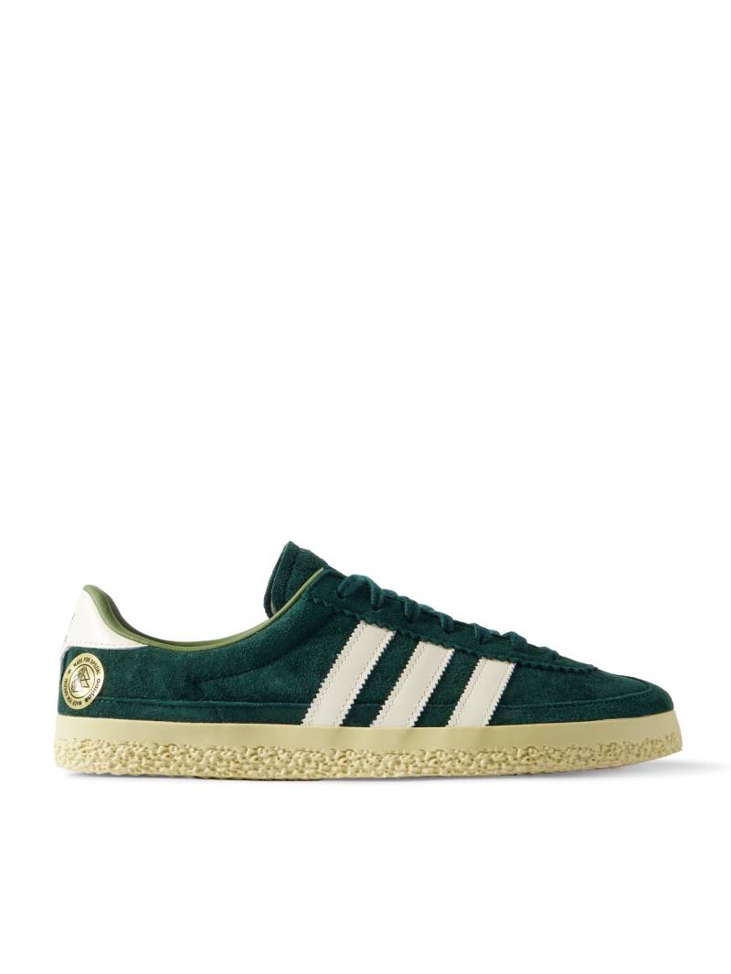 adidas Originals - Roelee SPZL Leather-Trimmed Suede Sneakers - Men - Green - UK 7 von adidas Originals