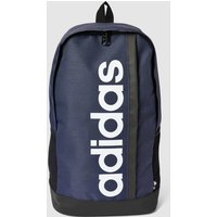 adidas Originals Rucksack mit Label-Print Modell 'LINEAR' in Marine, Größe One Size von adidas Originals