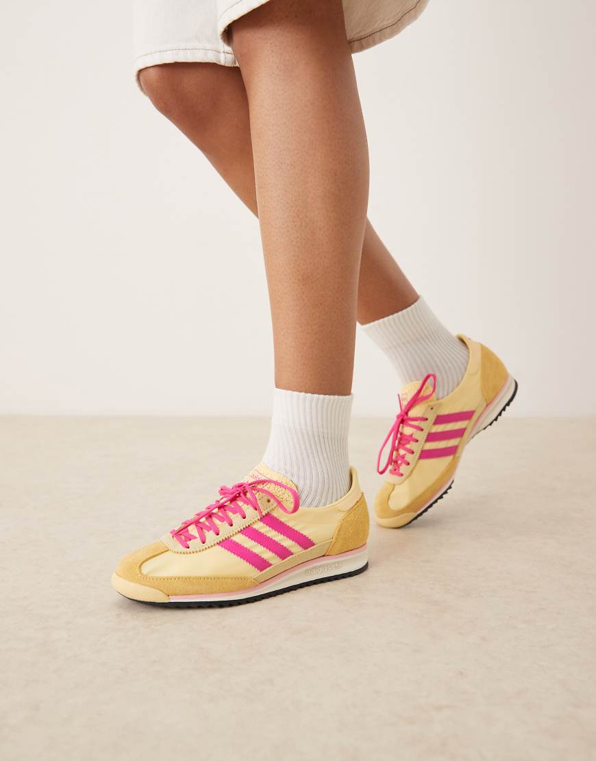 adidas Originals - SL 72 OG - Sneaker in Hellgelb und Rosa adidas Originals - SL 72 OG - Sneaker in Hellgelb und Rosa von adidas Originals
