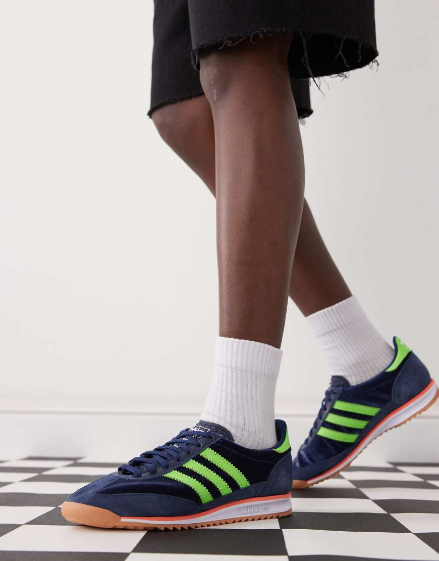 adidas Originals - SL 72 OG - Sneaker in Marineblau und Grün adidas Originals - SL 72 OG - Sneaker in Marineblau und Grün von adidas Originals