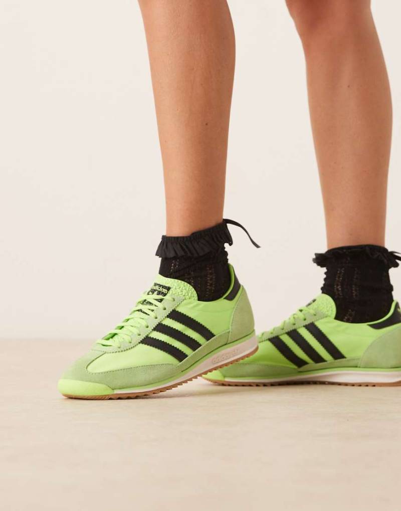adidas Originals - SL 72 OG - Sneaker in Volt Green und Schwarz-Grün von adidas Originals