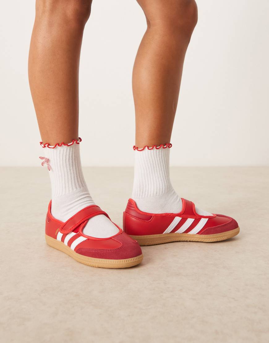 adidas Originals - Samba - Mary-Jane-Sneaker in Rot von adidas Originals