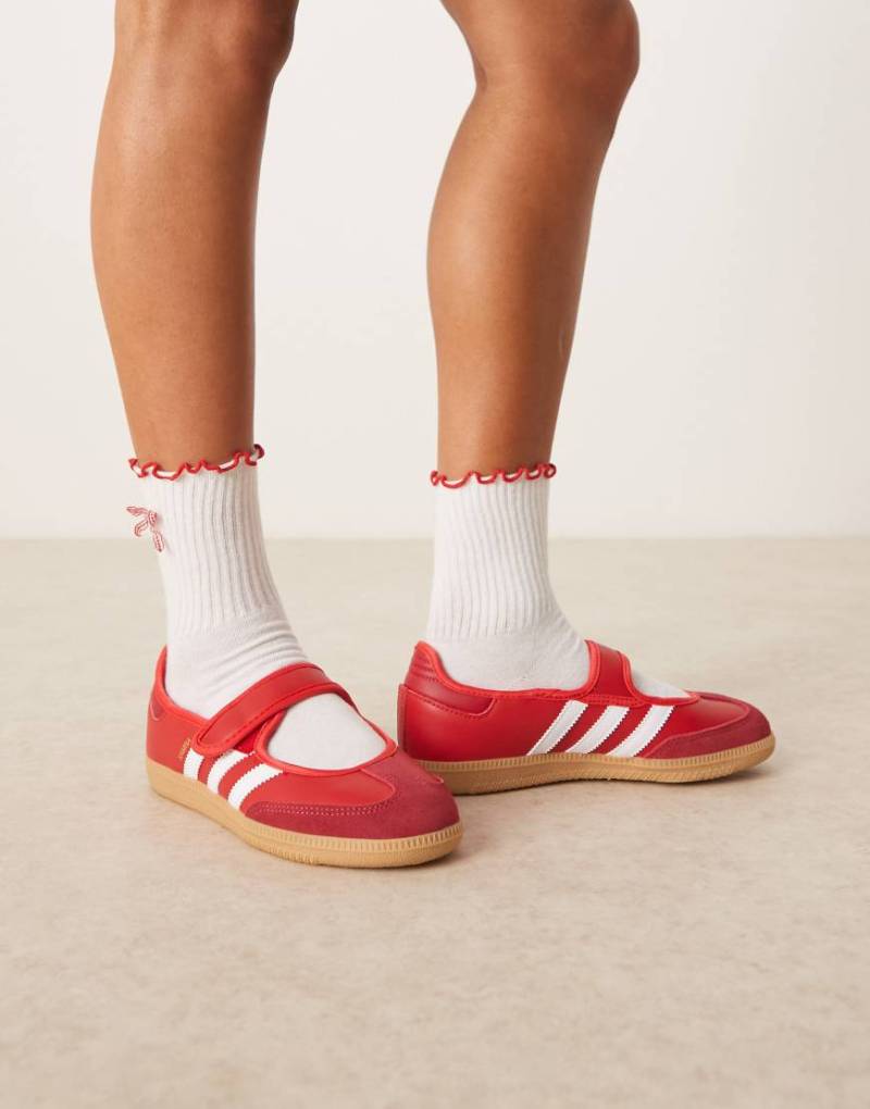 adidas Originals - Samba - Mary-Jane-Sneaker in Rot von adidas Originals