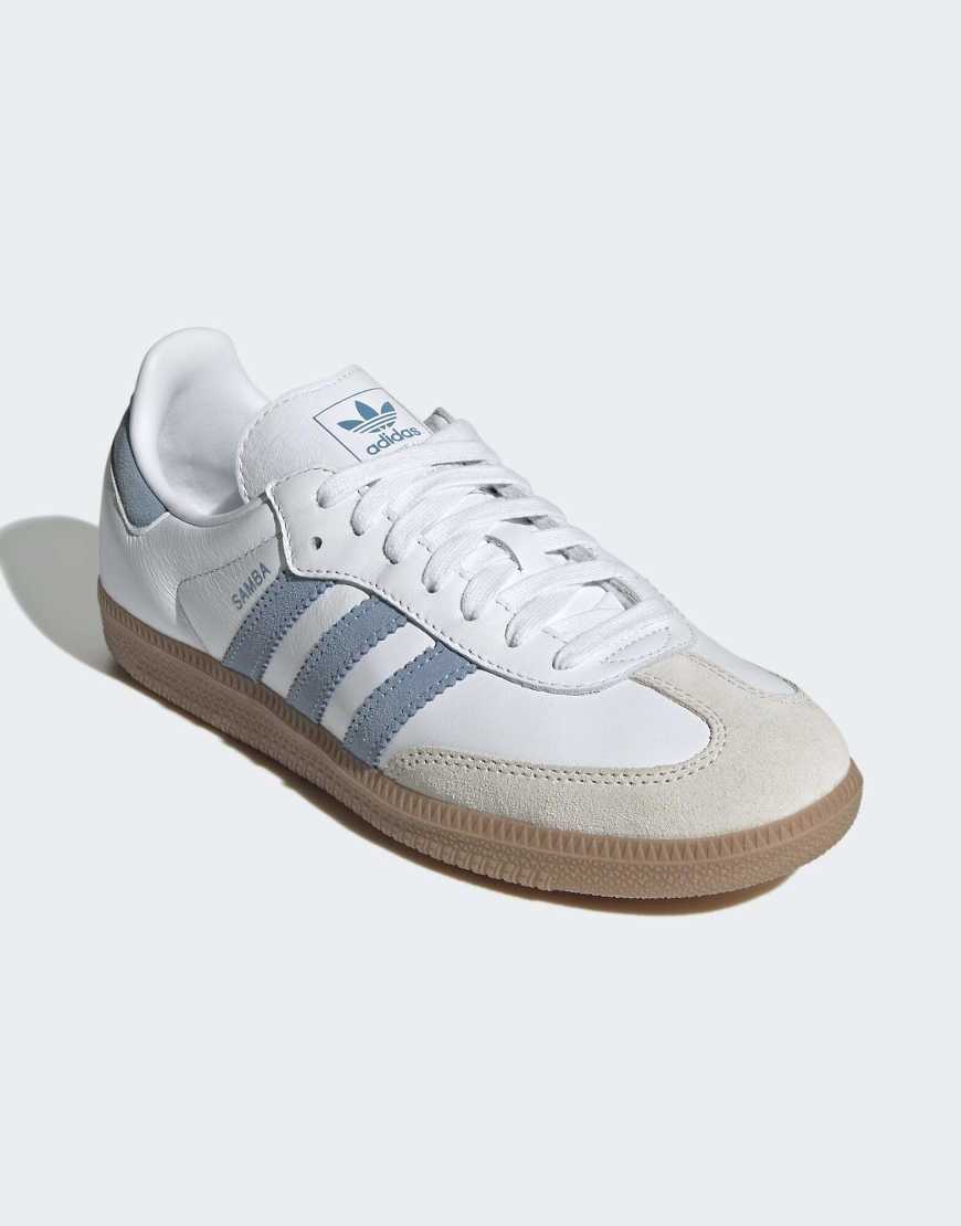 adidas Originals - Samba OG - Schuhe in Weiß und Ash von adidas Originals