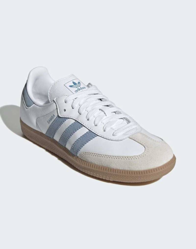 adidas Originals - Samba OG - Schuhe in Weiß und Ash von adidas Originals