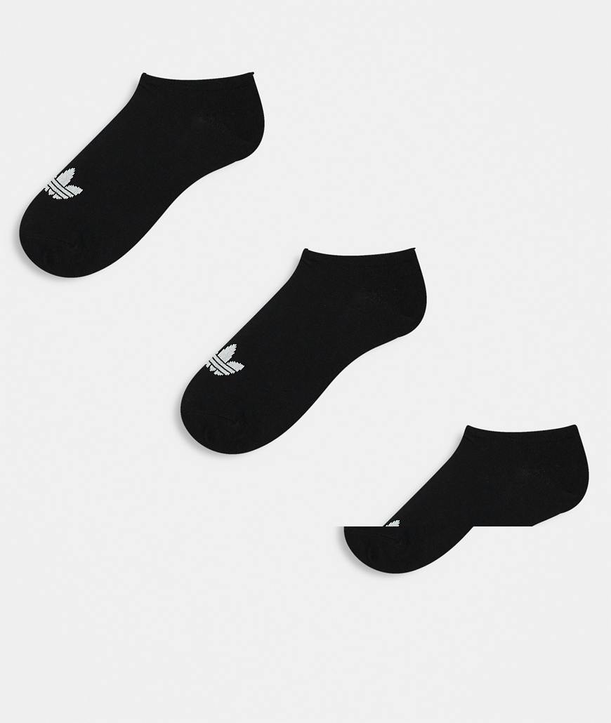 adidas Originals - Schwarze Knöchelsocken im 3er-Pack von adidas Originals
