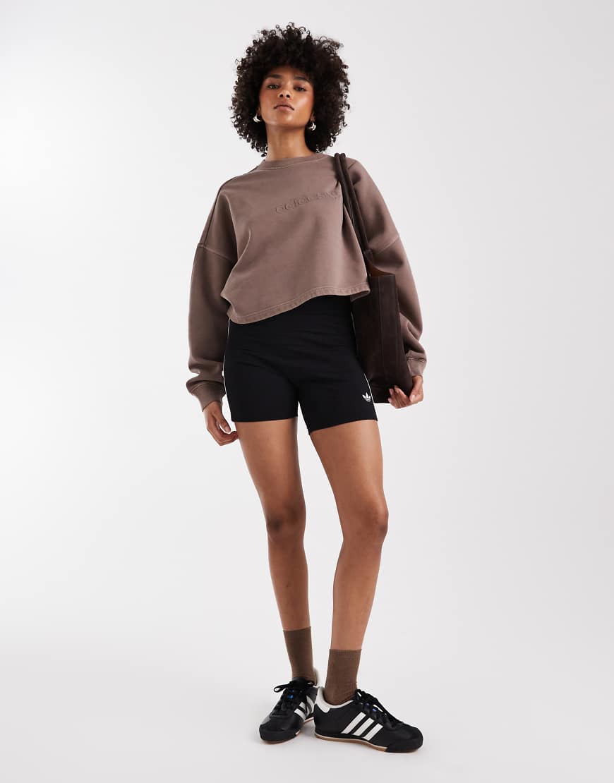 adidas Originals - Shorts in Schwarz/Weiß mit den 3 Streifen von adidas Originals