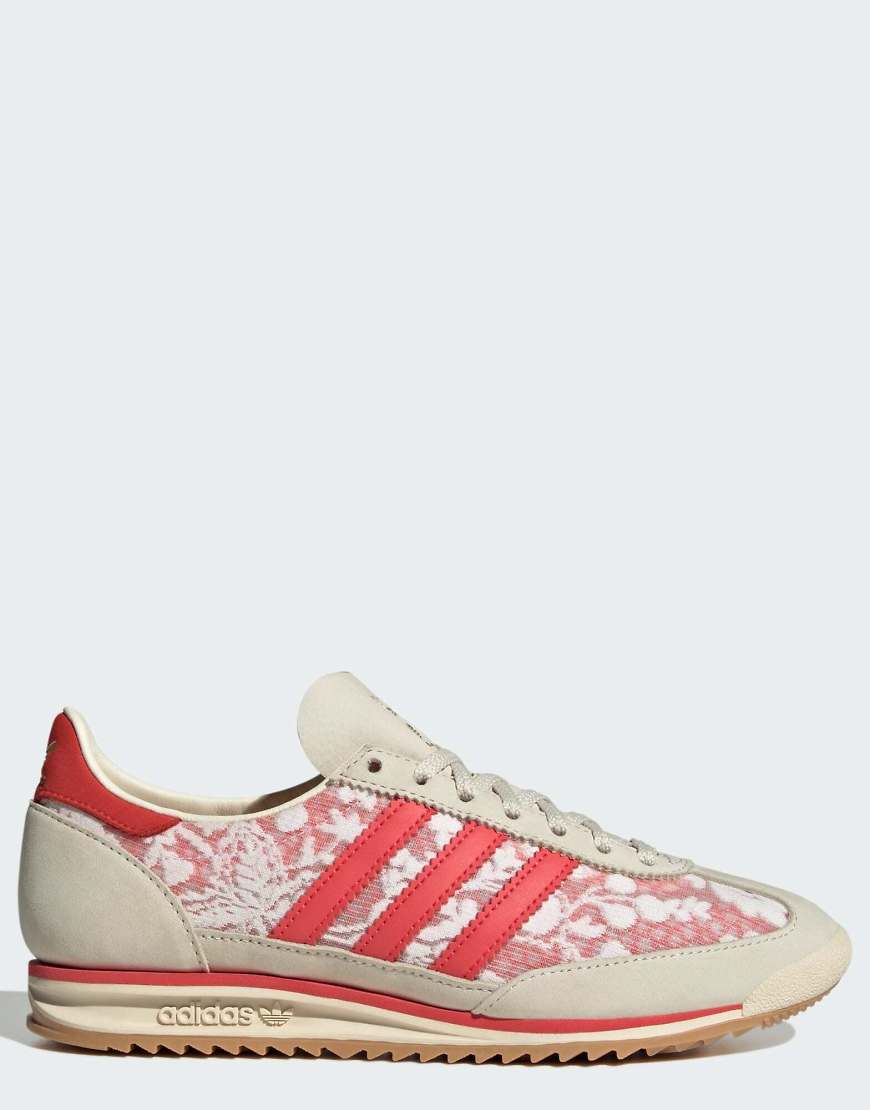 adidas Originals - Sl 72 OG X Liberty London - Sneaker in Weiß und Cremeweiß von adidas Originals