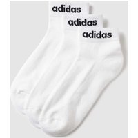 adidas Originals Sneakersocken mit Label-Print im 3er-Pack in Weiss, Größe 37/39 von adidas Originals