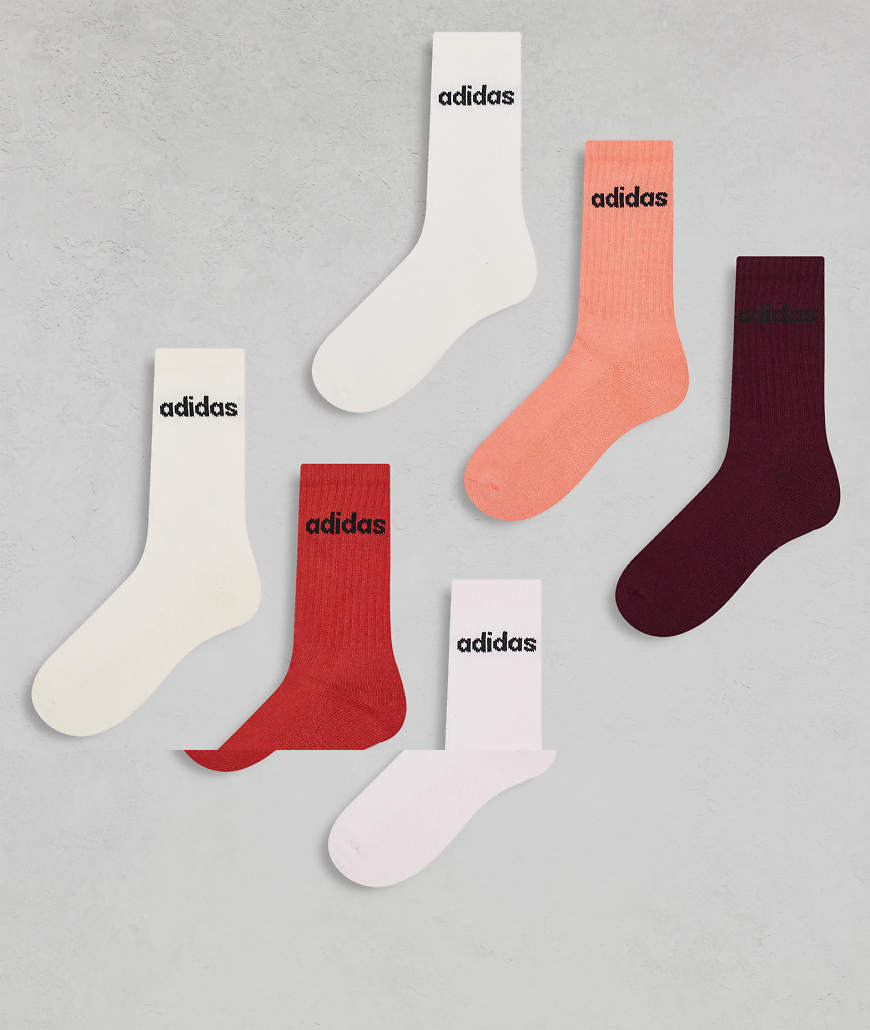 adidas Originals - Socken im 6er-Pack in Braun-Bunt von adidas Originals