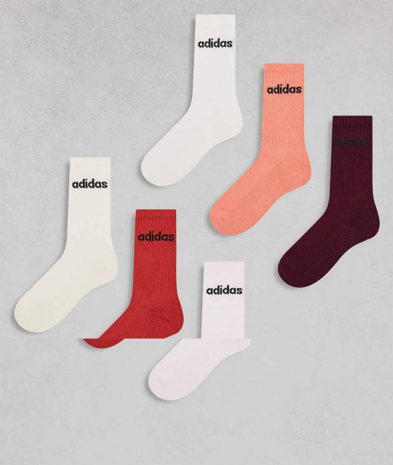 adidas Originals - Socken im 6er-Pack in Braun-Bunt von adidas Originals