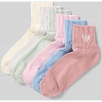 adidas Originals Socken mit Label-Print im 6er-Pack in Rosa, Größe 35-38 adidas Originals Socken mit Label-Print im 6er-Pack in Rosa, Größe 35-38 von adidas Originals