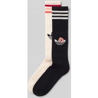 adidas Originals Socken mit Motiv-Stitching Modell 'LIBERTY KNEE' im 2er-Pack in Weiss, Größe 37-39 von adidas Originals