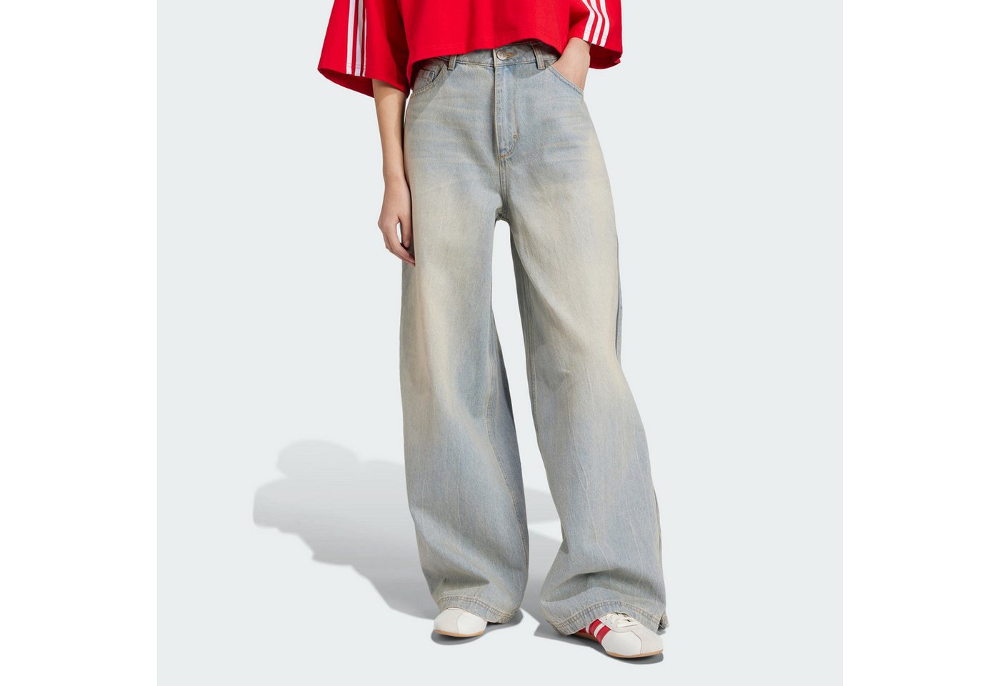 adidas Originals Sporthose ADILENIUM SEASON 3 ZIP WASHED JEANS von adidas Originals