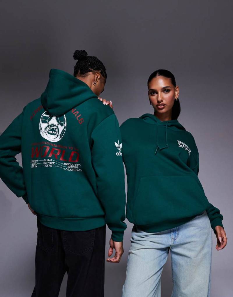 adidas Originals - Sports Club - Kapuzenpullover in Grün von adidas Originals