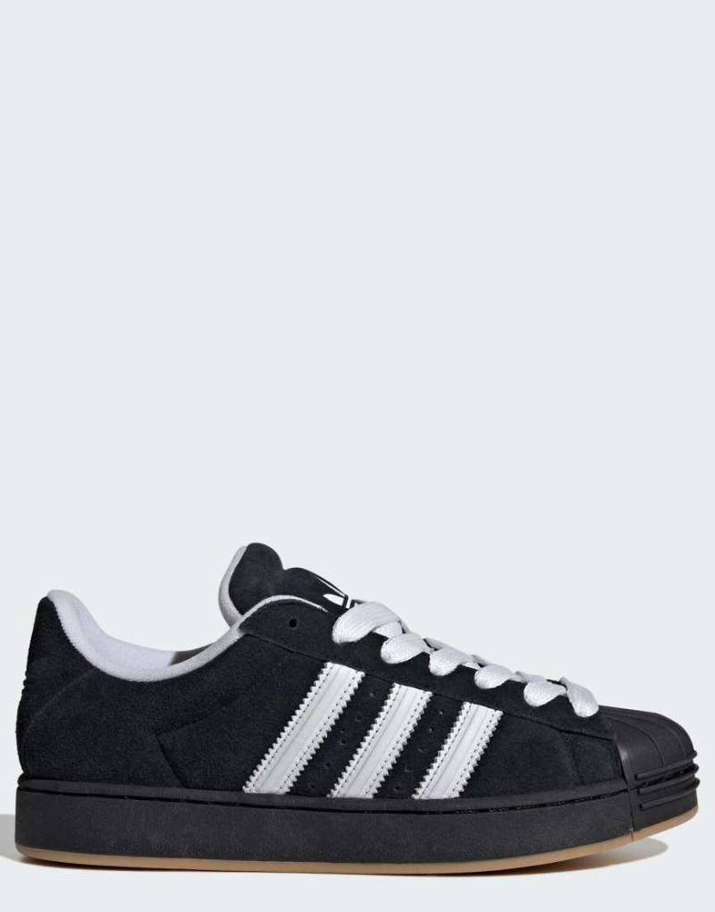 adidas Originals - Superstar St - Schuhe in Core Black / Cloud White-Schwarz von adidas Originals