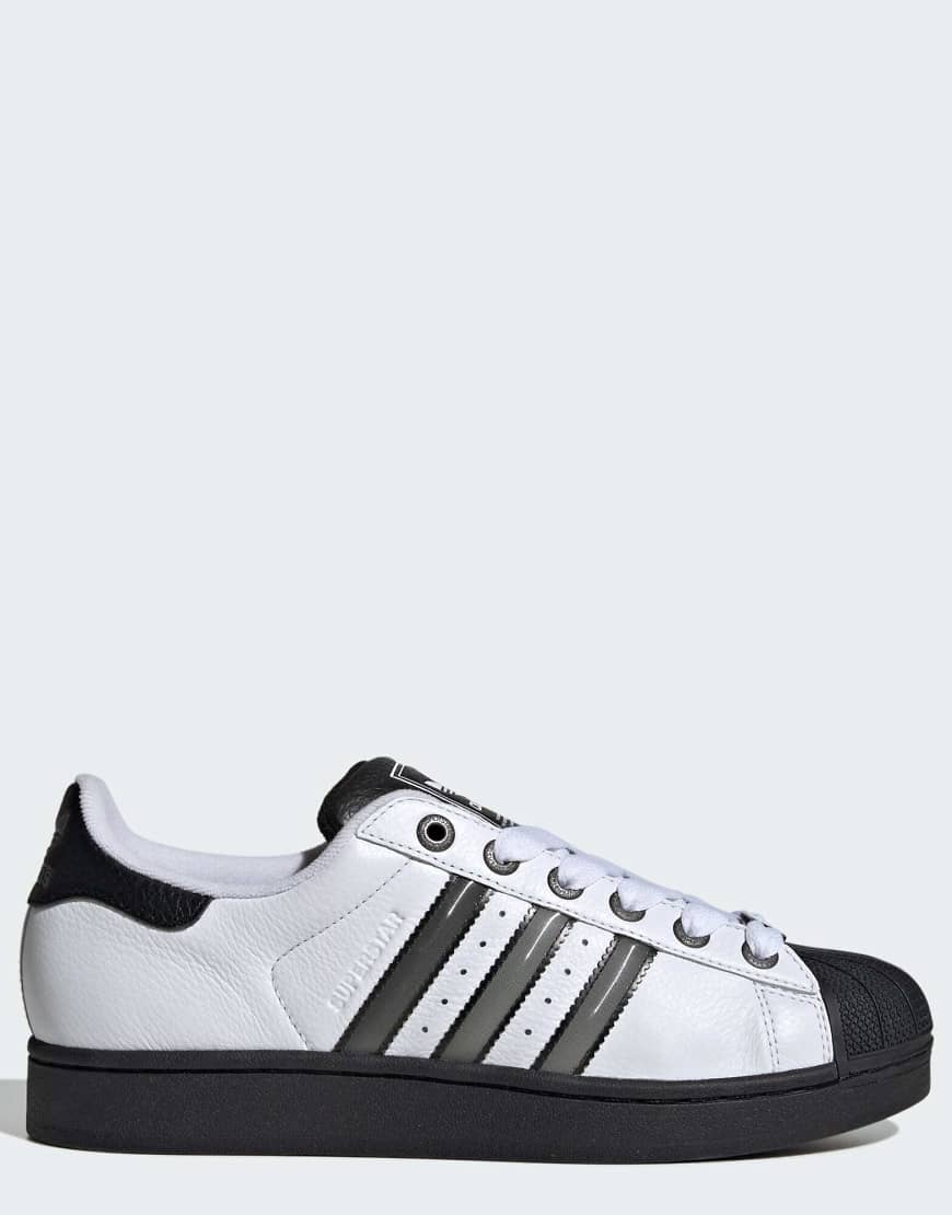 adidas Originals - Superstar ii - Schuhe in Cloud White / Matte Silver-Weiß von adidas Originals