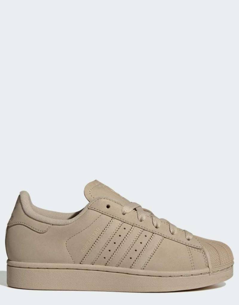 adidas Originals - Superstar ii - Schuhe in Stone Khaki / Stone Khaki-Grün von adidas Originals