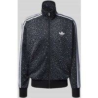 adidas Originals Sweatjacke mit Stehkragen und Reißverschluss in Black, Größe L adidas Originals Sweatjacke mit Stehkragen und Reißverschluss in Black, Größe L von adidas Originals