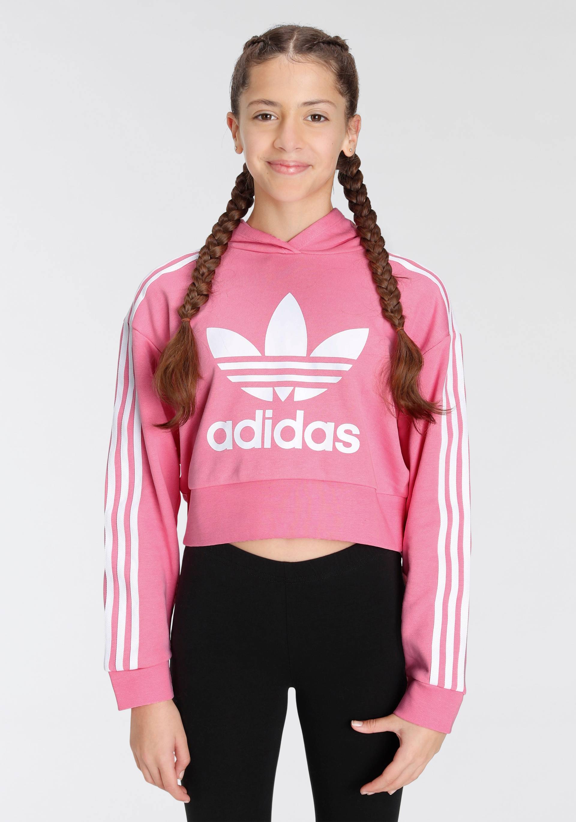 adidas Originals Kapuzensweatshirt "ADICOLOR CROPPED HOODIE" von adidas Originals