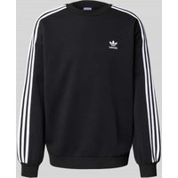 adidas Originals Sweatshirt mit Label-Stitching und Rundhalsausschnitt in Black, Größe L adidas Originals Sweatshirt mit Label-Stitching und Rundhalsausschnitt in Black, Größe L von adidas Originals