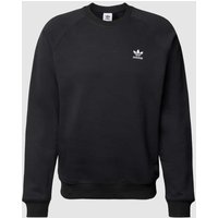adidas Originals Sweatshirt mit Rundhalsausschnitt und Label-Stitching in Black, Größe M von adidas Originals