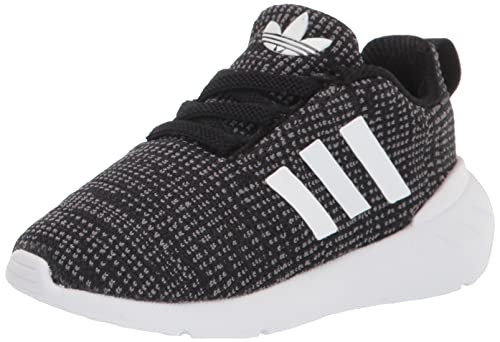 adidas Originals Swift Run 22 Sneaker, Core Black/White/Grey, 1.5 US Unisex Little Kid von adidas Originals