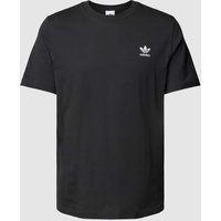 adidas Originals T-Shirt mit Label-Detail in Black, Größe XL von adidas Originals