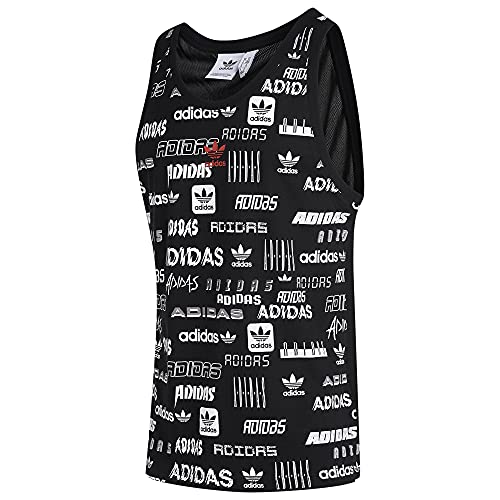 adidas Originals Tanktop für Herren, ärmellos, Trefoil Logo, Schwarz, GK9705 (Medium) von adidas Originals