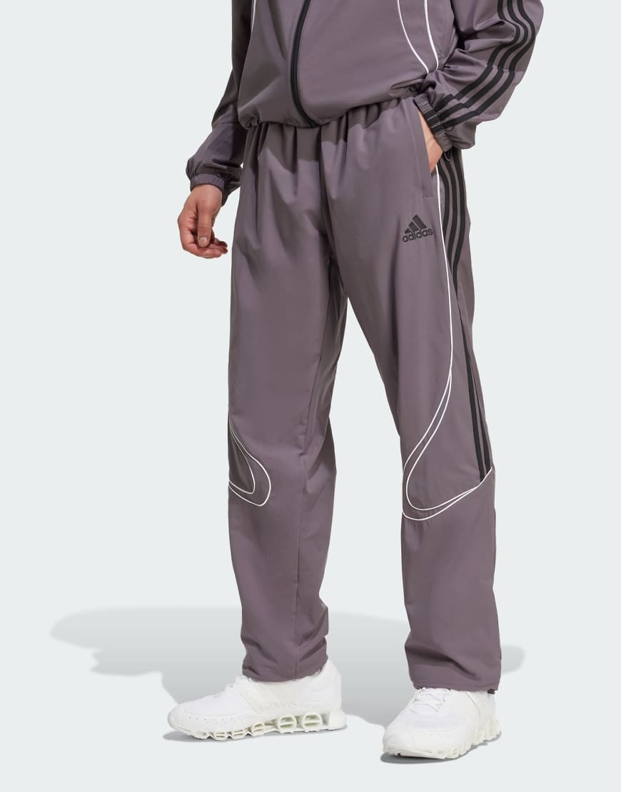 adidas Originals - Teamgeist Adicolor - Trainingshose in Grey Strata und Schwarz-Grau adidas Originals - Teamgeist Adicolor - Trainingshose in Grey Strata und Schwarz-Grau von adidas Originals